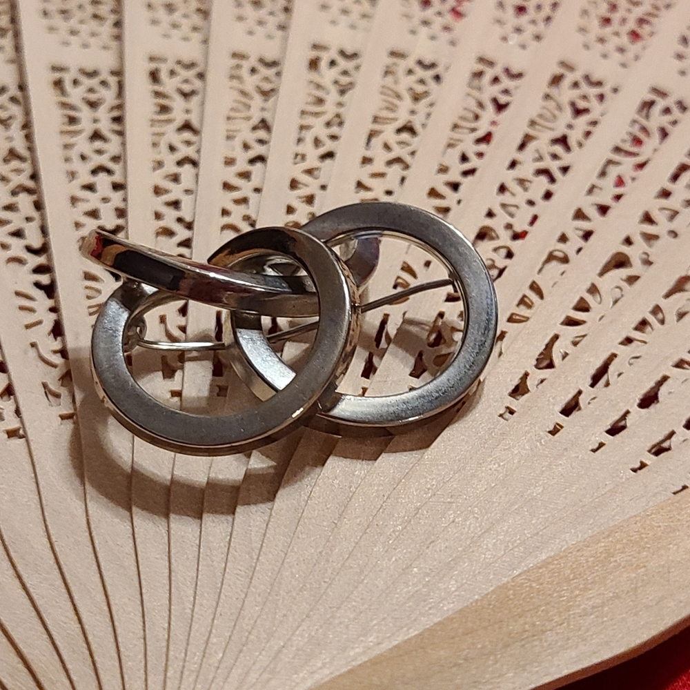Vintage Silver Pin Brooch for sale